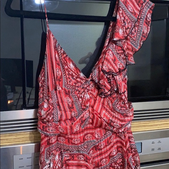 ISABEL MARANT Enta Dress in Red Paisley Bandana - Picture 6 of 11